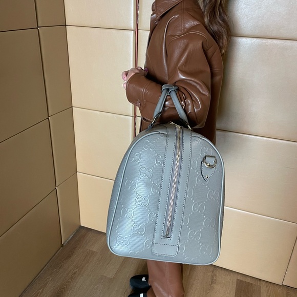 Gucci Men's Grey Leather Bag - Picture 9 of 9